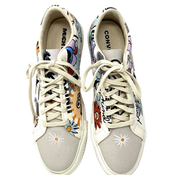 Converse One Star Ox Sneaker Low Top Men Size Canvas Egret Flower Casual 172933C - Picture 6 of 12